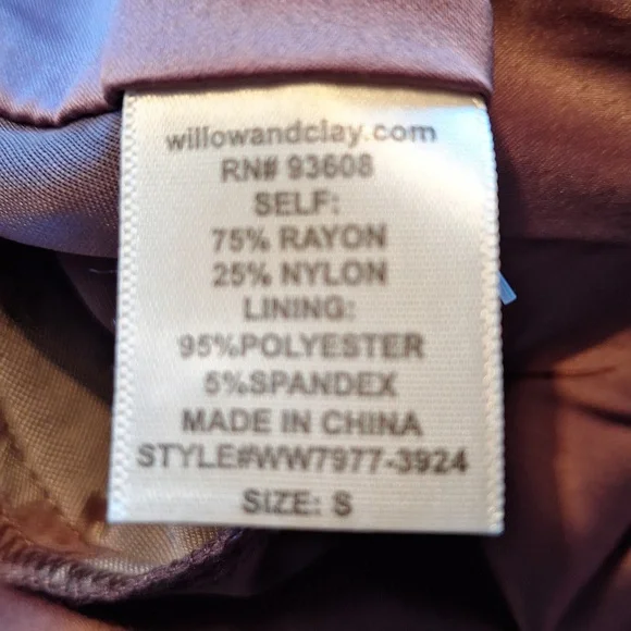 Willow & Clay Rayon Blouse Size S - Picture 4 of 8